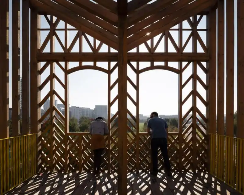 木质观光台设计