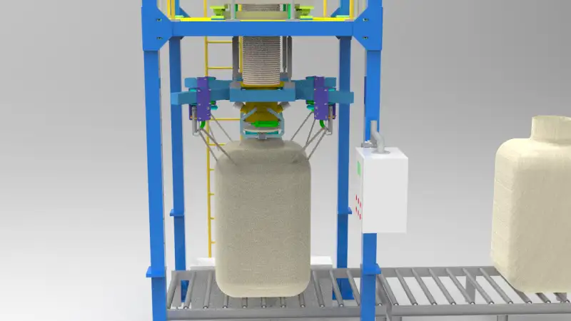 3D design model of ton bag packing machine