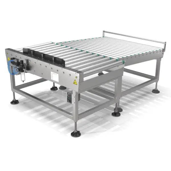 RJR series roller conveyor reject and collection device