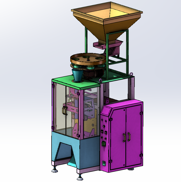 3D design model of quantitative packaging machine
