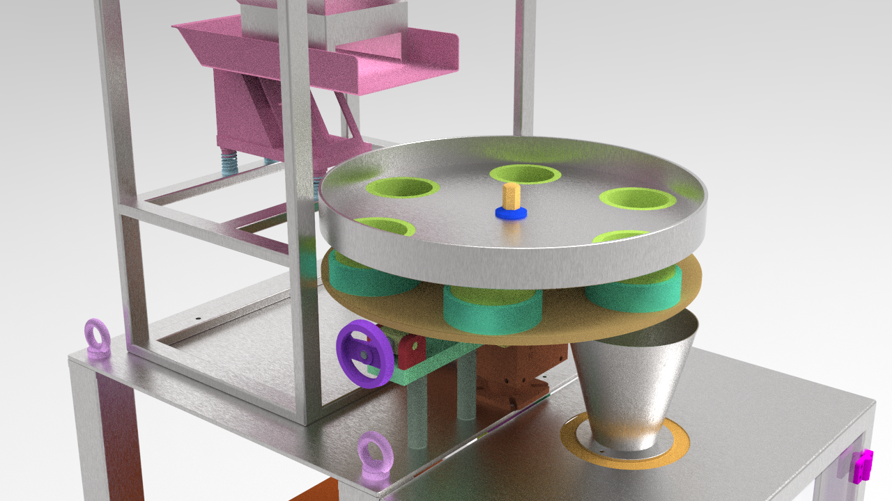 3D design model of quantitative packaging machine A20