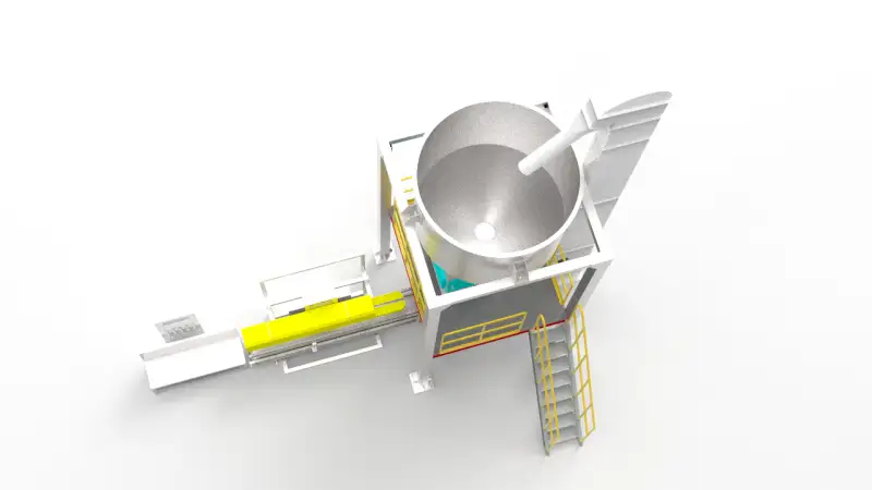 3D design model of vibration packaging machine