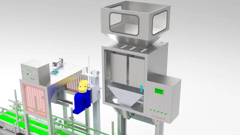 3D design model of sorting and quantitative packaging machine A40