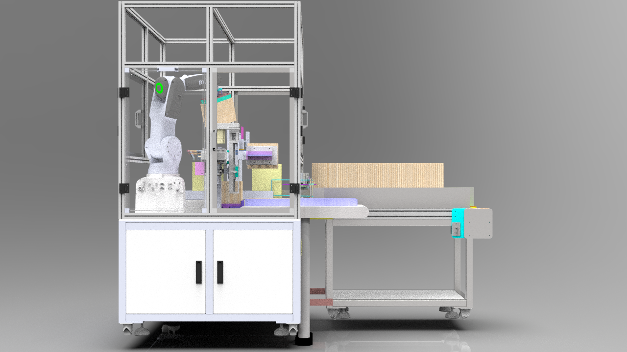 Automatic packaging equipment for bottled carton cosmetics