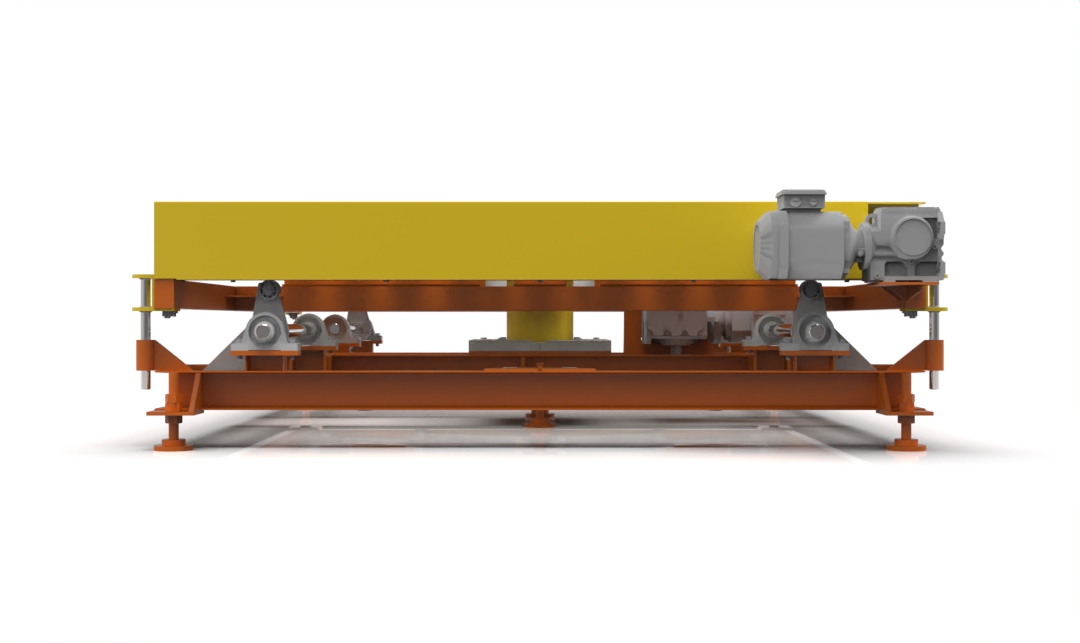 Solidworks 3D design of roller lifting rotary conveyor