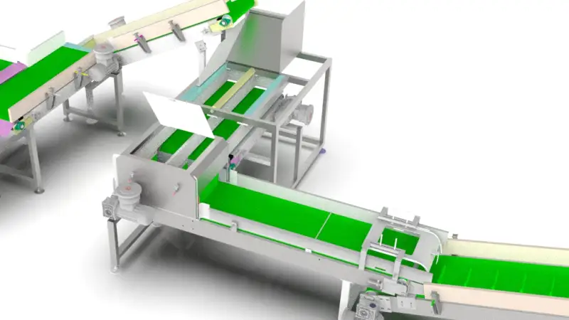 3D Model of Medicine Reel Diverting Conveyor Assembly