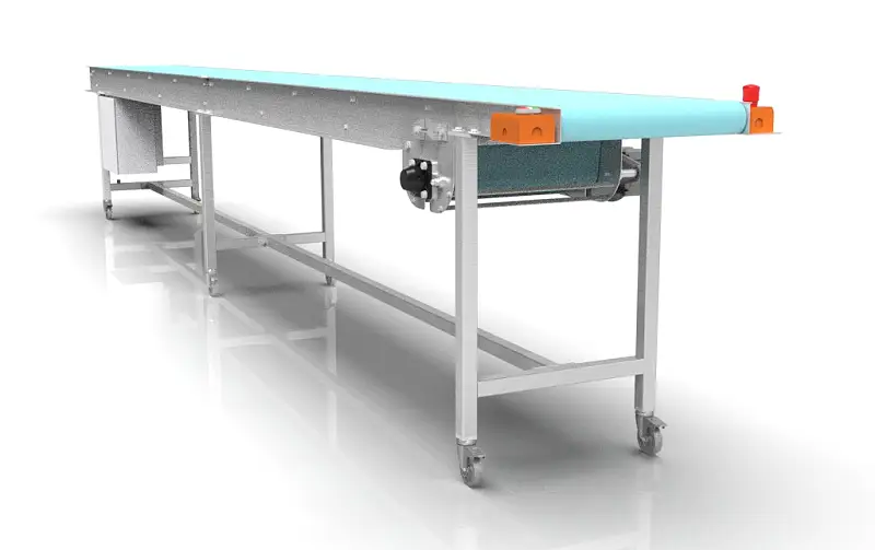 3D Design of 5m Long, 450mm Wide Modular Conveyor Belt for the Food Industry – A Comprehensive Overview
