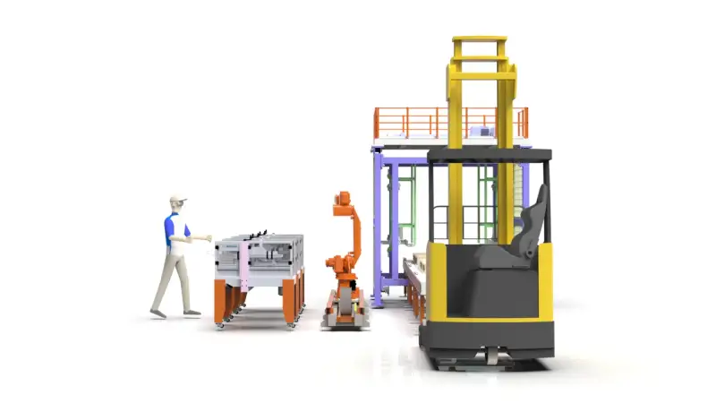 Automated Carton Sealing and Palletizing: Solidworks 3D Model Design