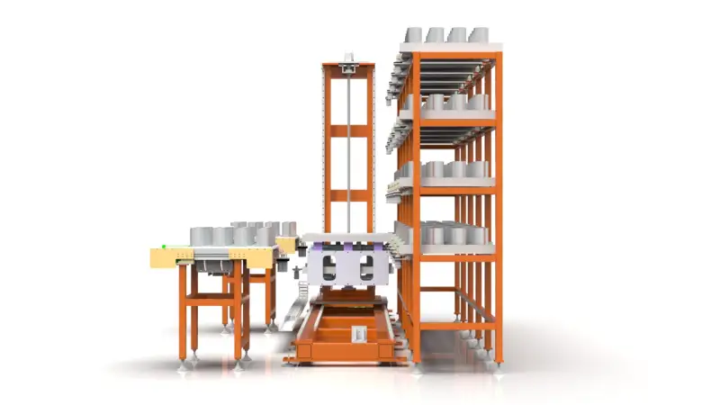 Automated Storage and Retrieval System for Piston Cylinders